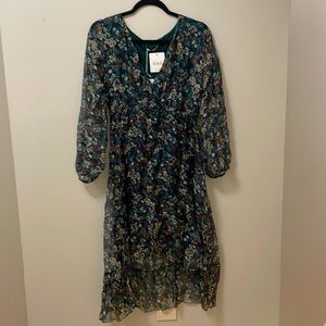 Elena Baldi high low cocktail dress. Size medium. New with tags